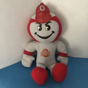 Vtg Stuffins Plush Ohio State University Brutus Mascot Buckeye Nut Doll 12” - Picture 1 of 9