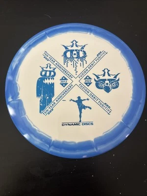 Dynamic Discs Fuzion Orbit Fugitive Limited Edition 10th Anniversary 178g Blue - Image 1 of 4