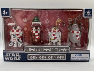 Disney Star Wars Droid Factory Holiday R2-H15 R2-H16 R3-H17 R4-H18 Juego de Navidad Foto 1 de 3
