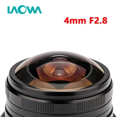 Laowa 4mm F2.8 Manual Focus Fisheye Lens for Sony Fuji Canon Nikon M4/3 L-mount - Image 1 of 4