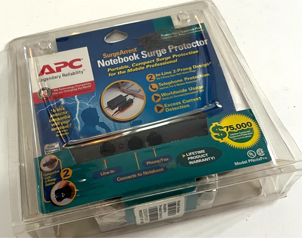 APC Surge Arrest Model PnotePro Notebook Surge Protector BRAND NEW - Image 1 of 4