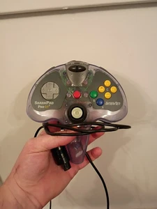 InterAct Shark Pad Pro 64 Clear Nintendo 64 Controller TESTED WORKING CONDITION - Picture 1 of 2