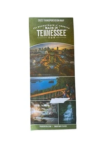 Mapa de ruta Tennessee 2022 carreteras direcciones de viaje plegables rutas de papel EE. UU. - Imagen 1 de 2