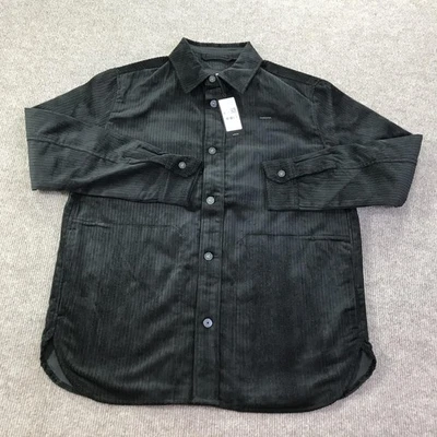 Sobrecamisa G-Star RAW para mujer mediana negra oscura pana BF audaz chaqueta irregular Foto 1 de 4