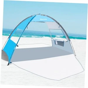 Beach Tent for 3 Person with 2 Doors, Easy Setup Sun Shade Shelter, Portable - Picture 1 of 7