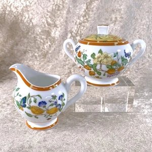 Hermes Paris Siesta Zuckerdose & Milchkännchen französisches Porzellan Geschirr 2er Set - Bild 1 von 17