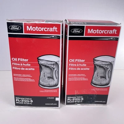 Filtro de óleo diesel Ford MUZZ-6731-C F250-F-350 6,7L FL-2124-S conjunto de 2 peças. 11-24 - Imagem 1 de 4