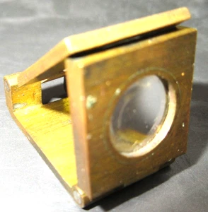RARE TINY BRASS FOLDING MAGNIFIER~APPROX. 2 5/8" X 5/8" - Picture 1 of 7