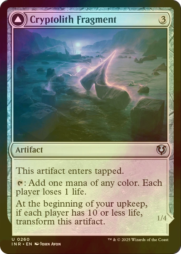 MTG Cryptolith Fragment FOIL INR - Image 1 of 1