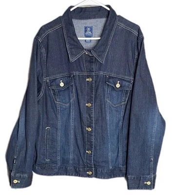 Chaqueta vaquera para mujer Izod alta baja talla 3X Foto 1 de 4