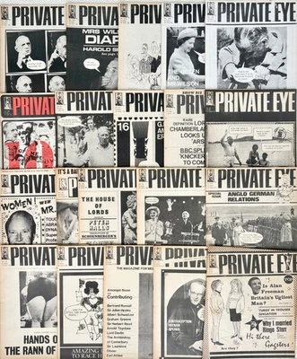 Private Eye Magazine job lot 20 issues 1965 83 84 85 87 89 90 91 93 94 95 96 100 - Image 1 of 4