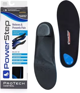 Powerstep Protech Control - Full Length Insoles - Extra Heel Support, Many Sizes - Picture 1 of 9