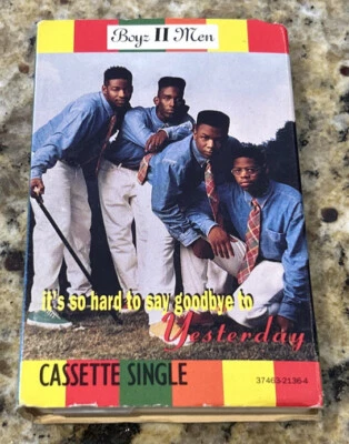 Boyz II Men Cassette Single It's So Hard To Say Goodbye To Yesterday - Image 1 of 4