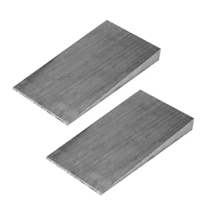 2 Pack Steel Flange Wedges - Metal Shims for Lathe Welding, 4 Inch Length - Picture 1 of 9
