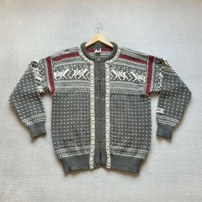 Dale of Norway Wool Knit Cardigan Vintage 90s Heavyweight Sweater Men's Size L - Image 1 of 4