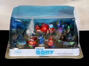 Disney Store Finding Dory Figure Play Set Deluxe 9-Pc PVC Cake Topper Dory Nemo