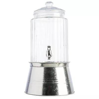 Gibson Home Cheyenne 1.5 Gallon Embossed Beverage Dispenser w/Glass Lid & Met... - Image 1 of 4
