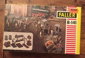 train Faller B-141 Accessory Depot Buffers, Cable Reels boxed NEW - Picture 1 of 5