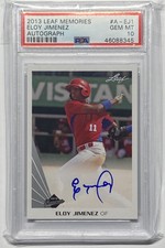 2013 (pre-2017) Leaf Memories Eloy Jimenez rookie RC Autograph auto PSA 10 Pop 2