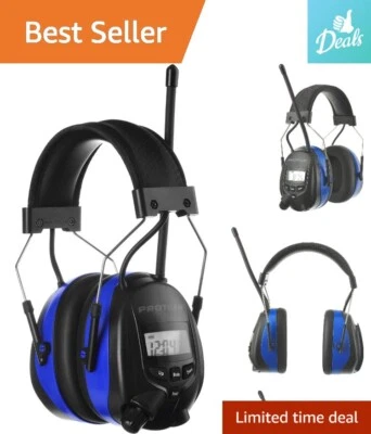 Auriculares de radio AM/FM Bluetooth - Orejeras de seguridad con reducción de ruido - azules Foto 1 de 4