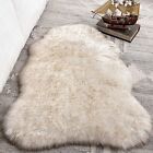 Fluffy Soft Faux Fox Fur Area Rugs For Bedroom Livingroom Kids Room Decor, Sh...