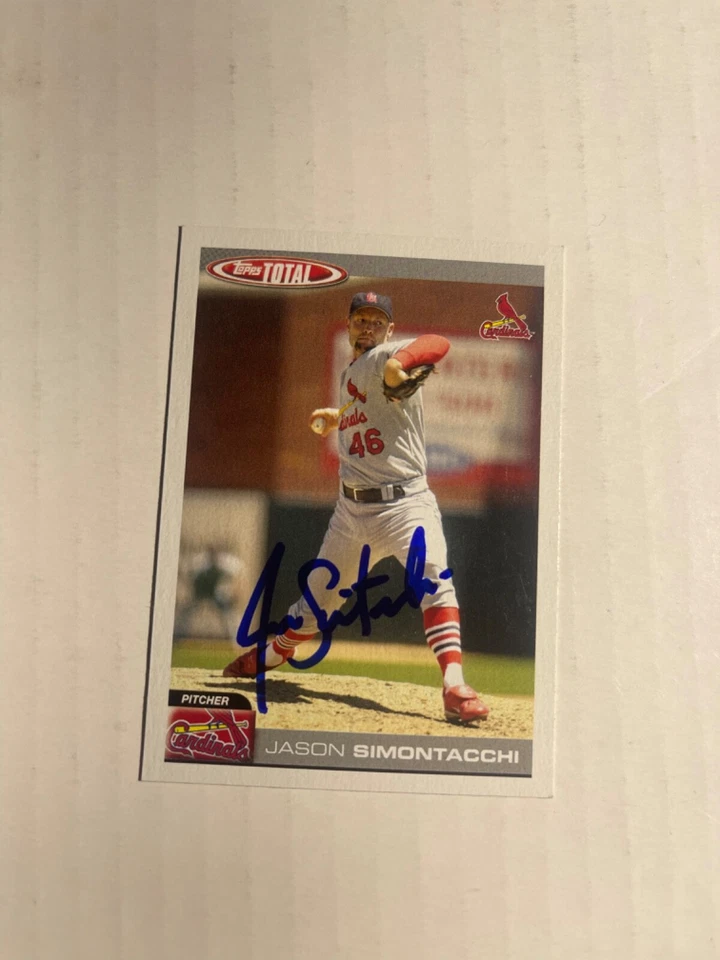St Louis Cardinals JASON SIMONTACCHI Signed Card - Image 1 of 1