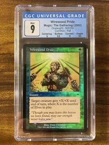 MTG✨WIREWOOD PRIDE FOIL✨Onslaught CGC Quad 9’s++ MINT COMMON Instant 2002 POP 5 - Picture 1 of 9
