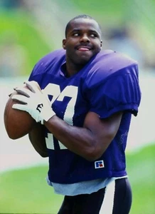 Stevon Moore diapositiva 35 mm originale 1996 assegnazione ponte superiore Baltimore Ravens - Foto 1 di 2