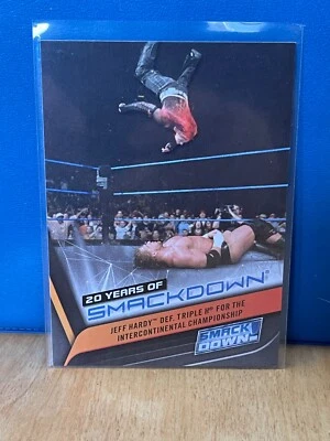 2019 Topps Wwe SmackDown Live 20 Years Of SmackDown Jeff Hardy Def. Triple H For - Image 1 of 2