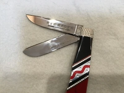 Folding Great Eastern Red River Trapper Knife by Painted Pony Michael Prater - Image 1 of 4