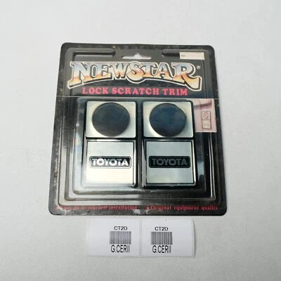 Cerradura de puerta automotriz vintage años 80 90 protector contra arañazos moldura de acento para Toyota Foto 1 de 4