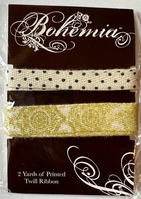 My Mind's Eye Bohemia Printed Twill Ribbon, 2 Yards - Image 1 of 2