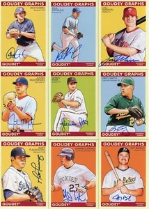 2009 UD GOUDY AUTOGRAPHS ***YOU PICK*** Green Backs - Picture 1 of 22