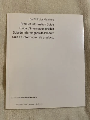 DELL COLOR MONITORS  PRODUCT INFORMATION GUIDE     84-page soft cover NICE - Image 1 of 4
