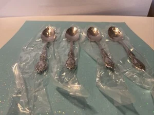 Lot of 4: Oneida Stainless Flatware WORDSWORTH Teaspoons 6" New - Picture 1 of 5