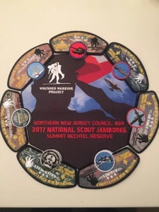 Mint 2017 National Jamboree 8 Piece JSP Northern New Jersey Wounded Warrior Set - Picture 1 of 1