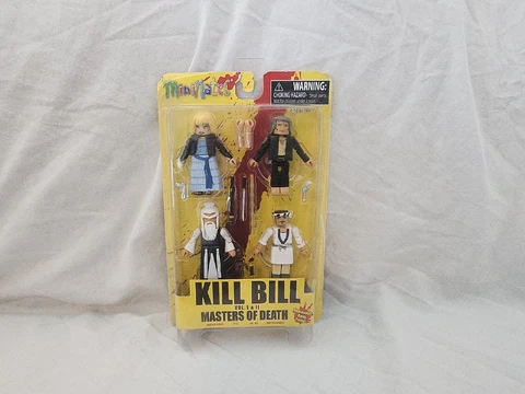 2014 Kill Bill Masters of Death Minimates Box Set of 4 Brand New - RARE Cover