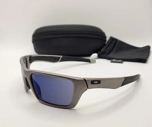 New OAKLEY JURY Distressed Silver w/ Ice Iridium Lens Sunglasses AUTHENTIC Rare  - Picture 1 of 8
