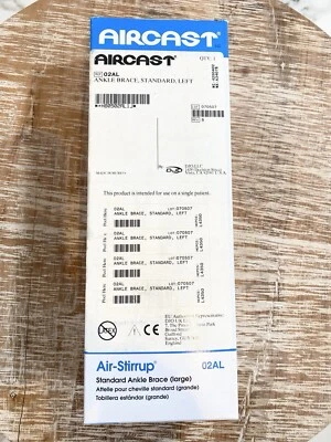 Nova Tornozelo Aircast Perna Esquerda Grande 02AL Estabilização - Imagem 1 de 4