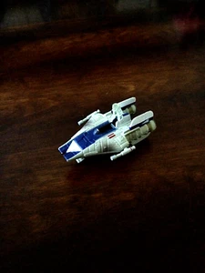 STAR WARS THE CLONE WARS A-WING FIGHTER BLUE LEADER DIECAST TITANIUM SERIES - Picture 1 of 4