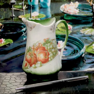 Crema de porcelana diseño de frutas Lehmann Arzberg BAVARIA 4" de alto - Imagen 1 de 6