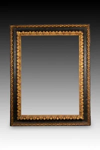 Frame. Carved, gilded and polychrome wood. Spanish school, 17th century. - Picture 1 of 7