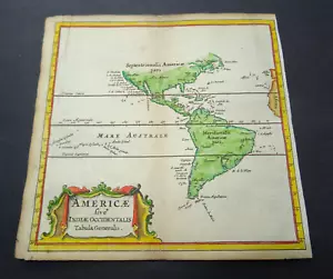 Antique Map of America by Petrus Bertius 1672 - Picture 1 of 3