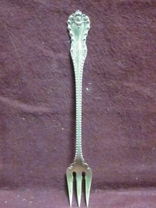 Sterling Dominick & Haff MAZARIN COCKTAIL FORK 5 3/8" 15g  mono EI  - Picture 1 of 4