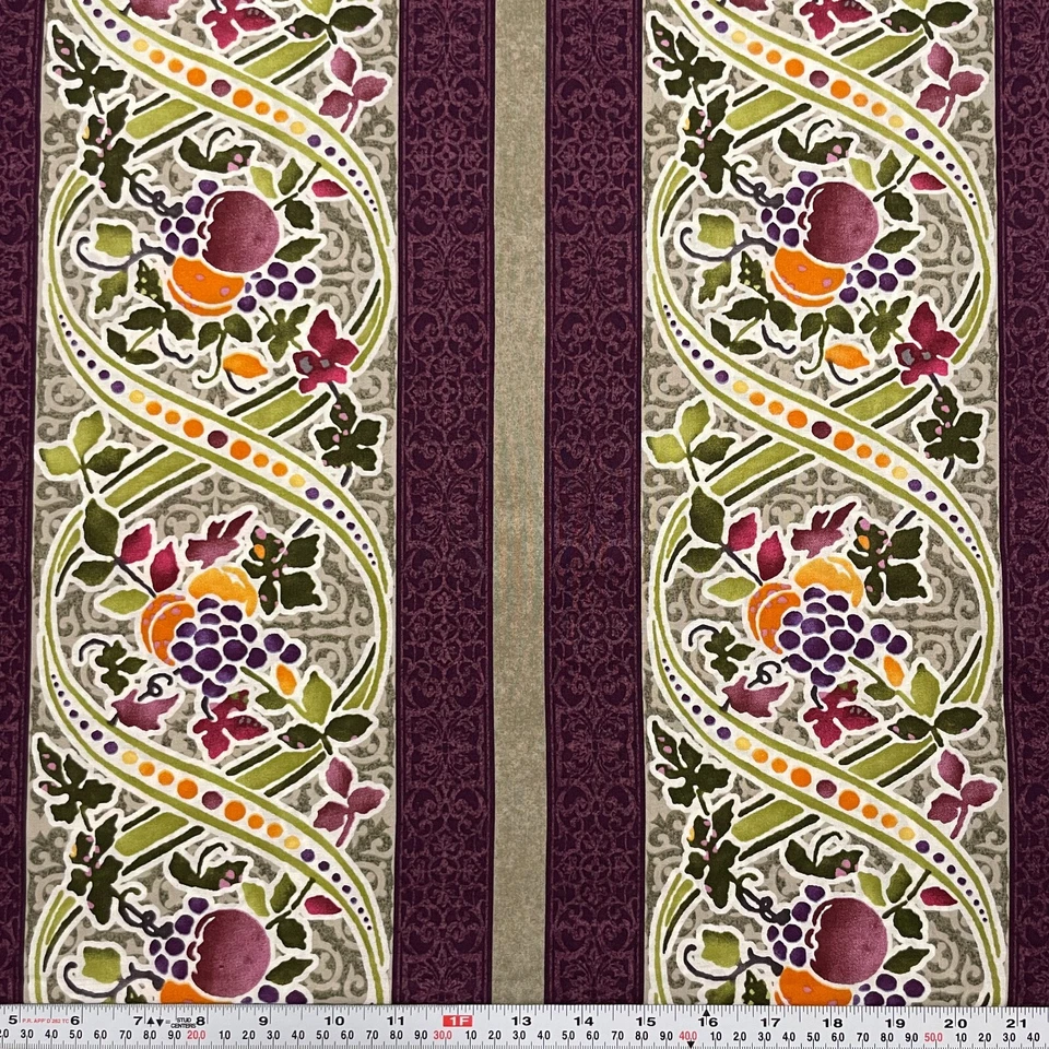 Abundance Jason Yenter In The Beginning Fabrics Purple Cotton by the HALF YARD - Image 1 of 2