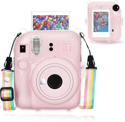 Fujifilm Instax Mini 12 Protective Case with Photo Storing Box Crystal Hard PVC - Image 1 of 4