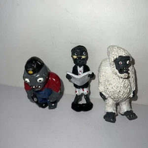 Lot of 3 PVC Plants vs. Zombies 3” Figure Toy Game Figurine Axe Picker Yeti - Picture 1 of 16