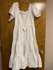 IVY CITY Girls Daphne Dress White Size 9/10T / New W/ Tags - Picture 1 of 4
