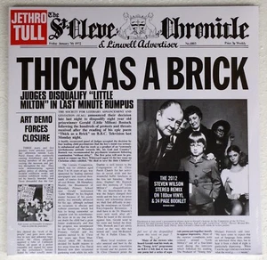 JETHRO TULL THICK AS A BRICK LP 180g STEVEN WILSON REMIX SEALED - Foto 1 di 2