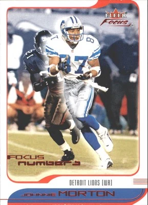 2001 Fleer Focus Numbers #25 Johnnie Morton/129 - FB - Image 1 of 2